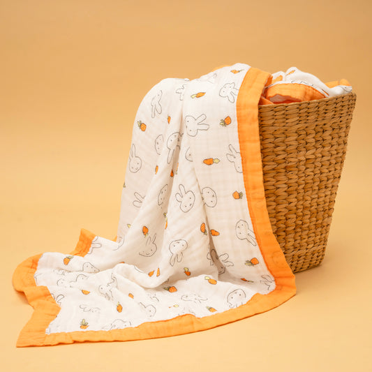 CRINKLE BLANKET | 6 LAYERS | ORGANIC MUSLIN | LITTLE MIFFY