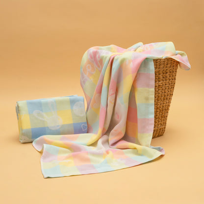 Muslin Blanket | Feather Light | Pastel Lemon Breeze