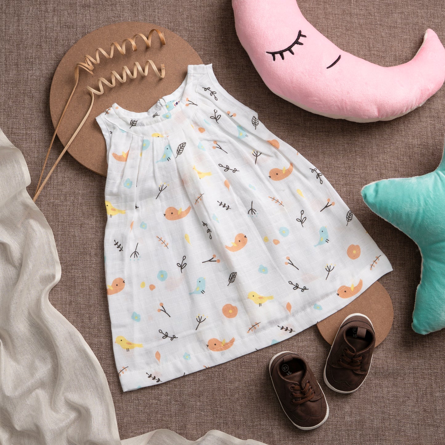 Muslin Frock Frill Zip - Natures Song