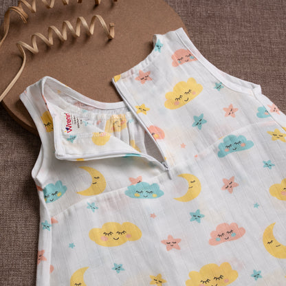 Muslin Frock Frill Zip - Twinkle Tides