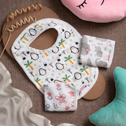 BIB | Organic Muslin | velcro | Baby Botanica