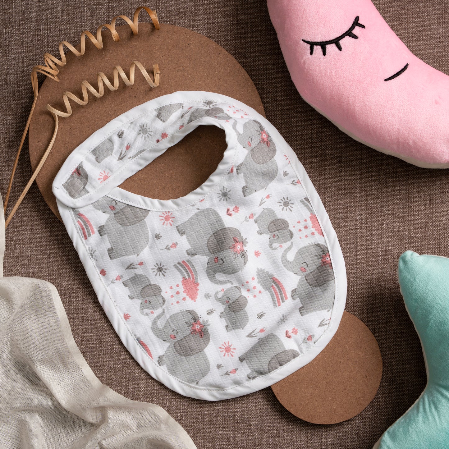 BIB | Organic Muslin | velcro | Dreamy Trumpet