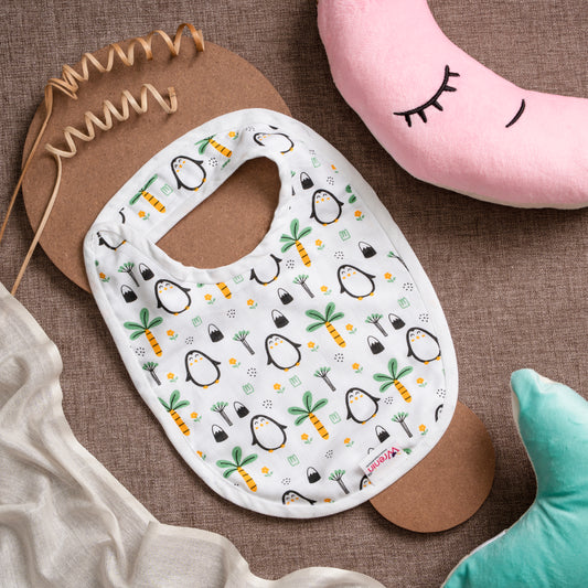 BIB | Organic Muslin | velcro | Frosty Oasis