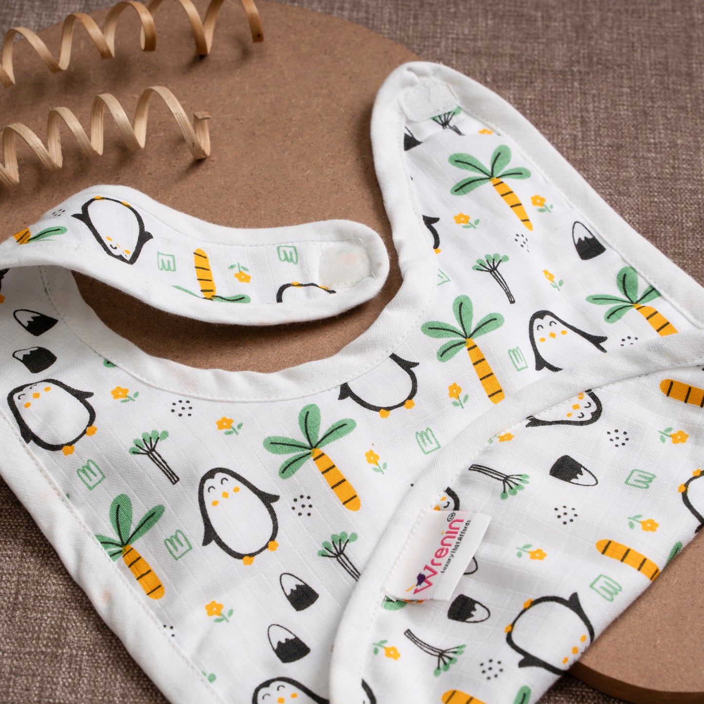 BIB | Organic Muslin | velcro | Frosty Oasis