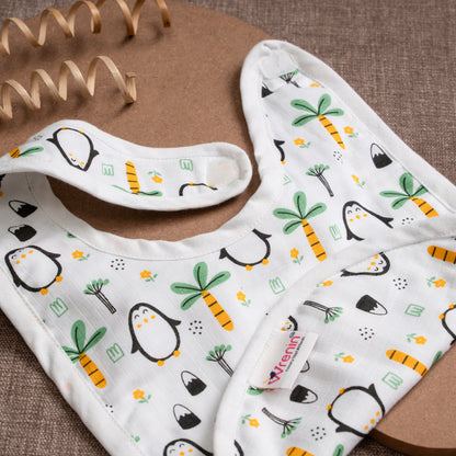 BIB | Organic Muslin | velcro | Frosty Oasis