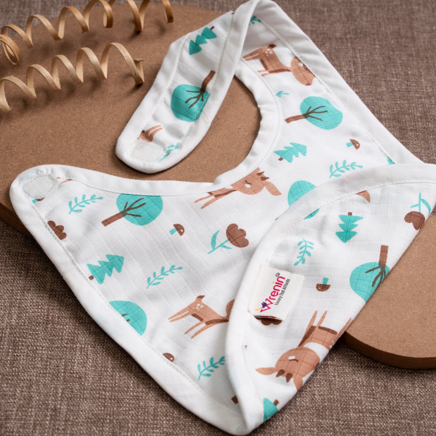 BIB | ORGANIC MUSIN | WOODLAND LUXE