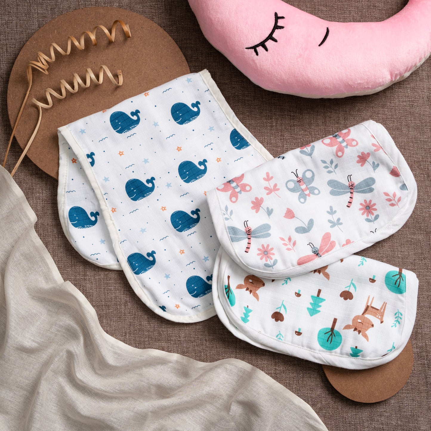 Burp cloth |Muslin | Organic |Wide Wrap | GOTS CERFIFIED| Baby Botanica