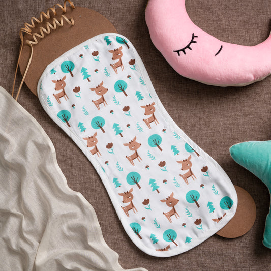 Burp cloth |Muslin | Organic |Wide Wrap | GOTS CERFIFIED| Woodland Luxe