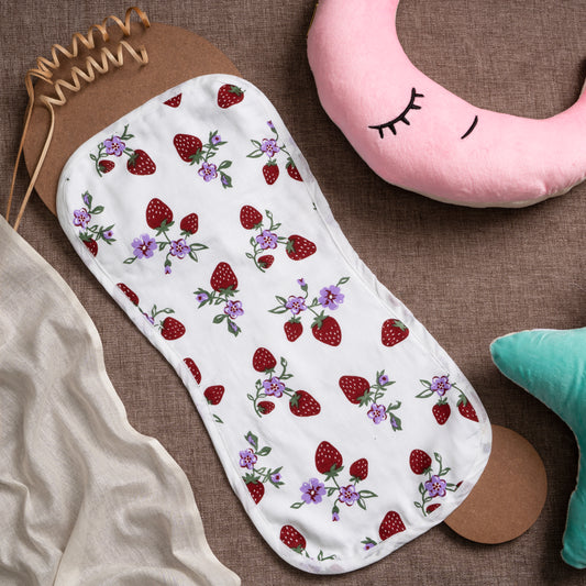 Burp cloth |Muslin | Organic |Wide Wrap | GOTS CERFIFIED| Berry Breezes
