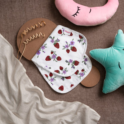 Burp cloth |Muslin | Organic |Wide Wrap | GOTS CERFIFIED| Berry Breezes