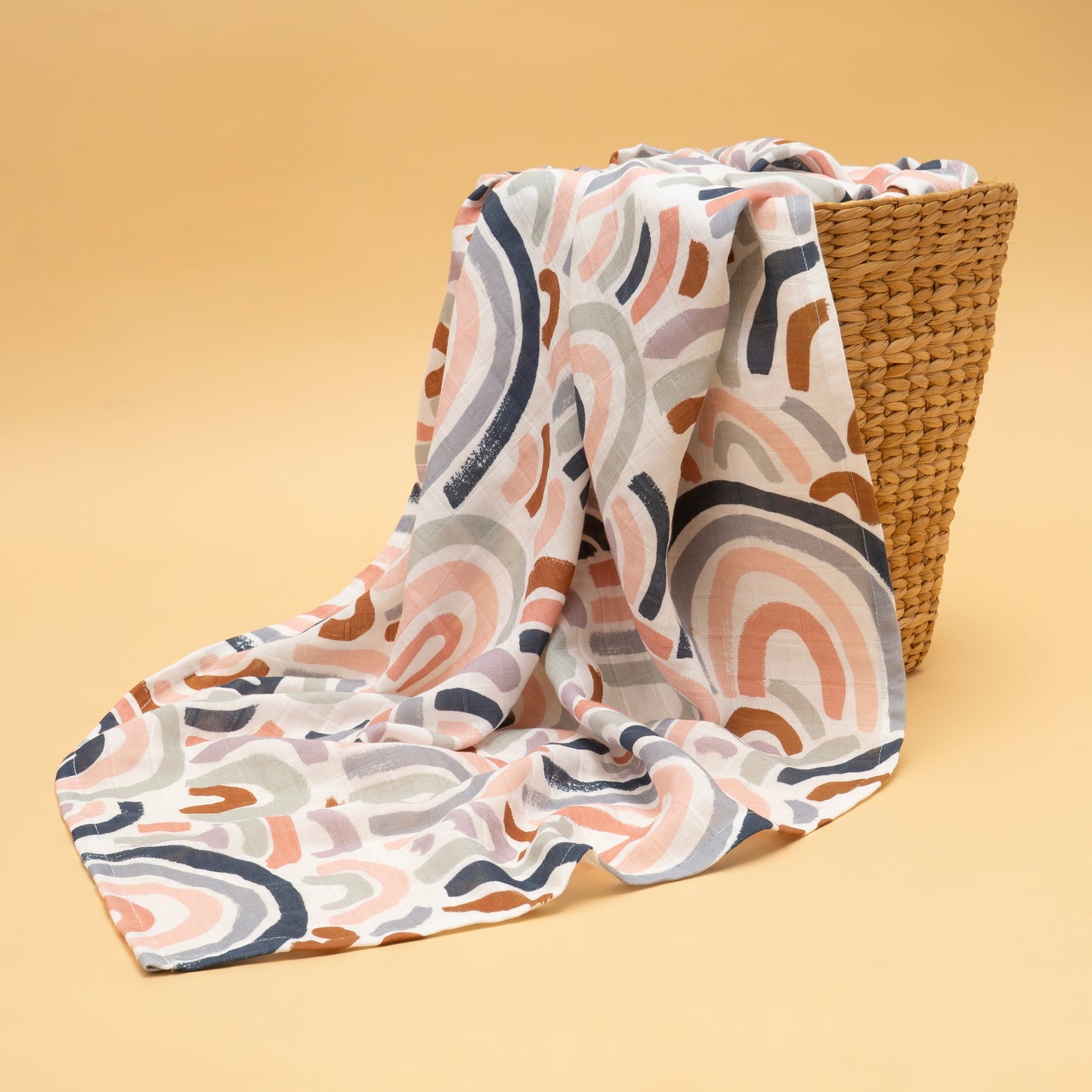 SWADDLES | ORGANIC MUSLIN | 120*100| XL | CANYON RAINBOW