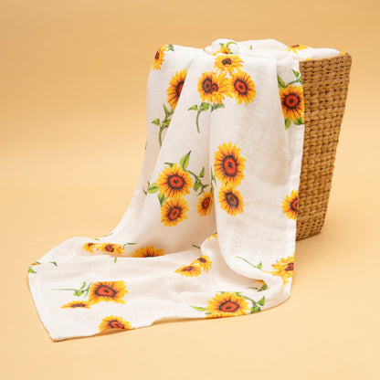 SWADDLES | ORGANIC MUSLIN | 120*100| XL | SUMMER SOLSTIC