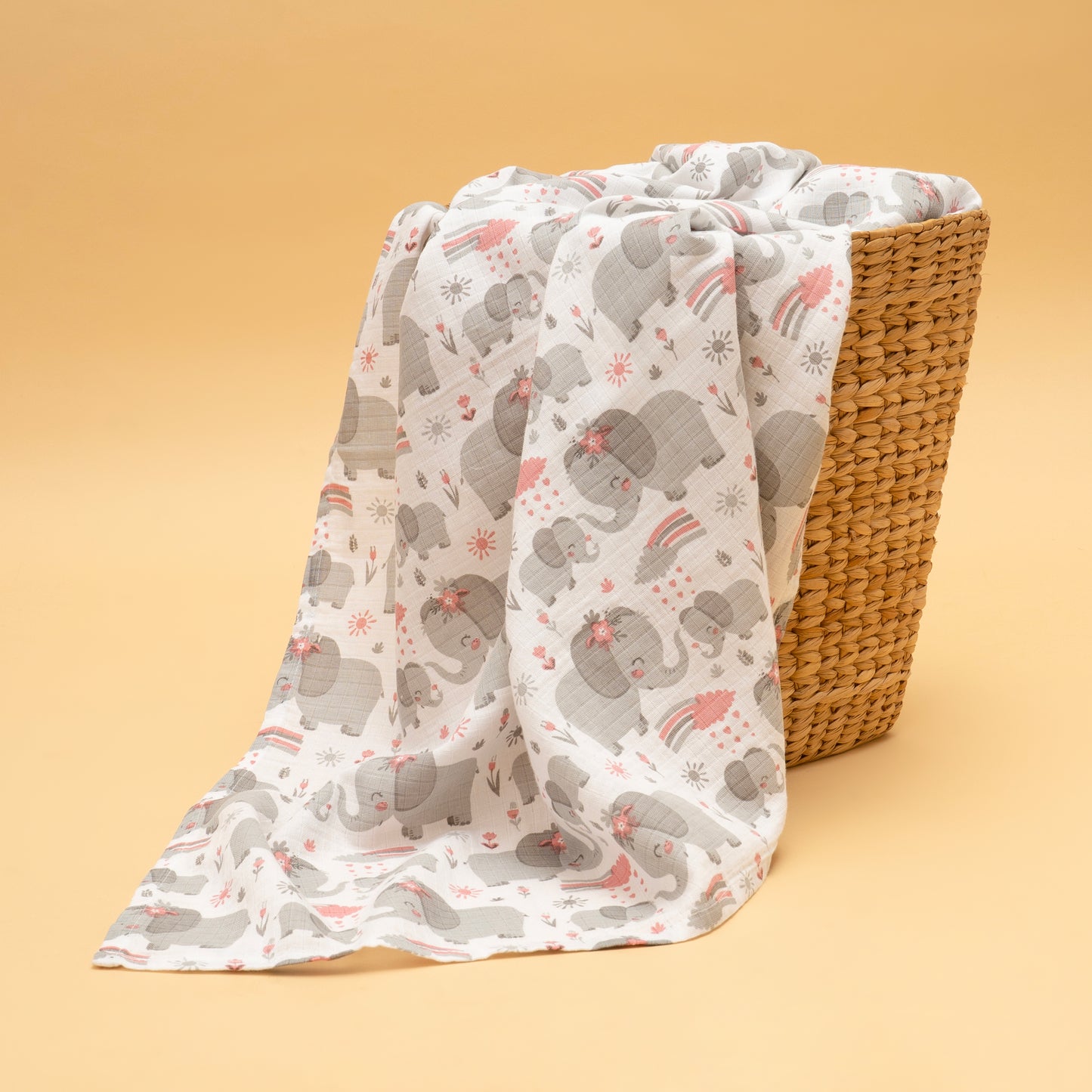 SWADDLES - TOWEL | ORGANIC MUSLIN | GOTS CERTIFIED | 100*100 | DREAMY TRUMPET