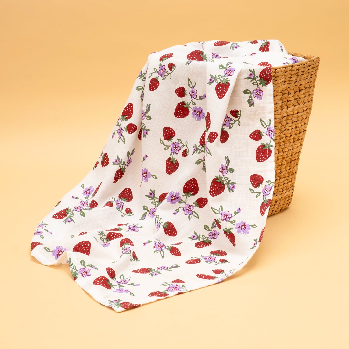 BATH TOWEL | ORGANIC MUSLIN |GOTS CERTIFIED | 75*140 CM | BERRY BREEZES