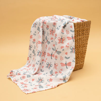 BATH TOWEL | ORGANIC MUSLIN |GOTS CERTIFIED | 75*140 CM | BABY BOTANICA