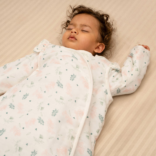 SLEEP SACK | 100% ORGANIC MUSLIN COTTON |  2.5 TOG RATING | DREAMY MEADOW