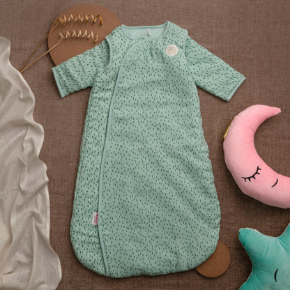 SLEEP SACK | 100% ORGANIC MUSLIN COTTON |  2.5 TOG RATING | AQUA DRIFT