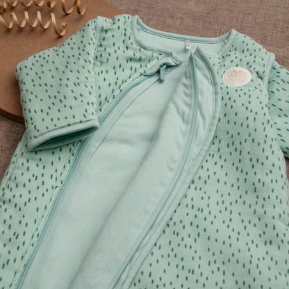 SLEEP SACK | 100% ORGANIC MUSLIN COTTON |  2.5 TOG RATING | AQUA DRIFT
