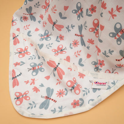 MUSLIN HOODED BLANKET  | 3 LAYER  | BABY BOTANICA