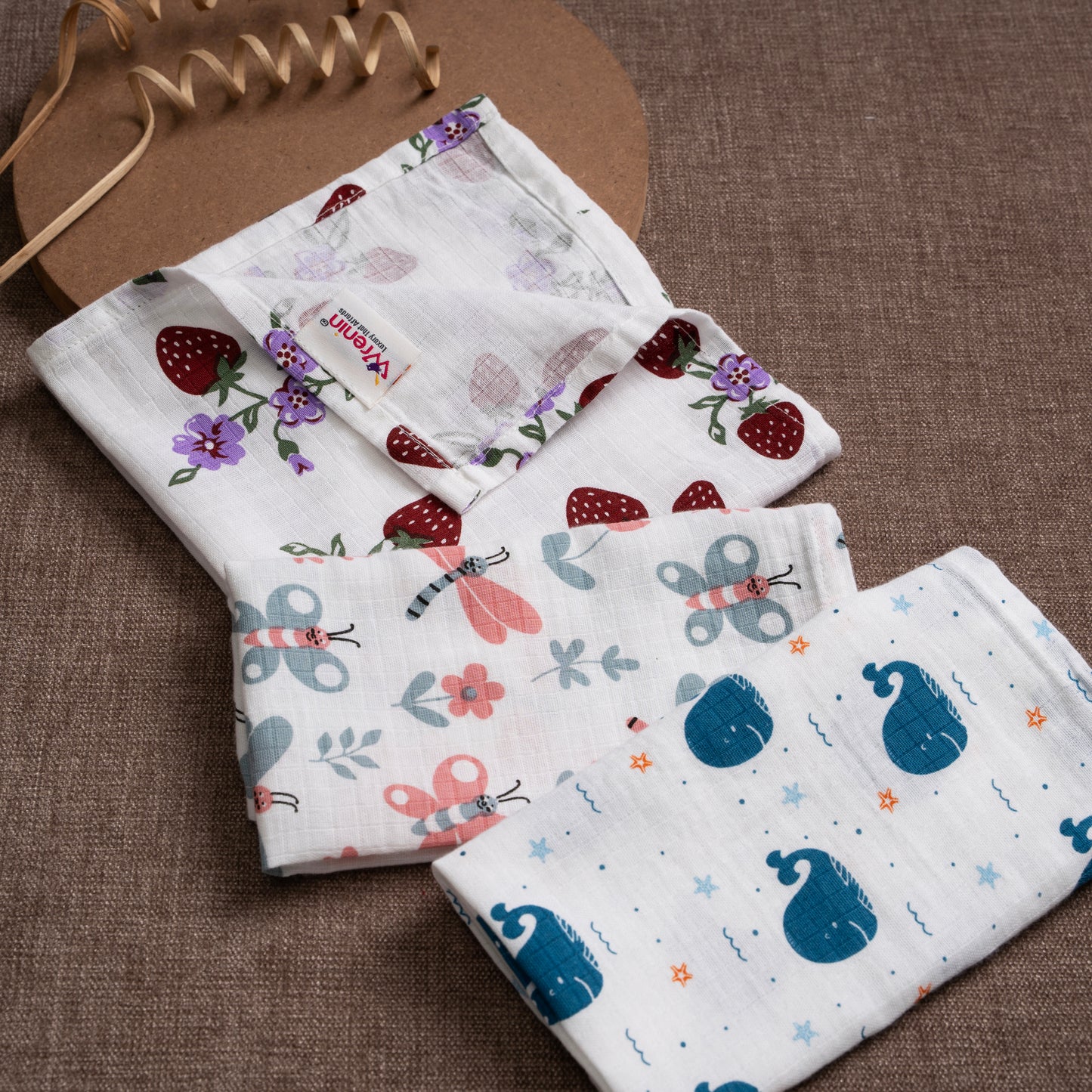 COMBO SAVER  |WIPES|GOTS CERTIFIED |PACK OF 3|RANDOM PRINTS