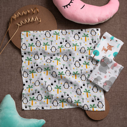 COMBO SAVER  |WIPES|GOTS CERTIFIED |PACK OF 3|RANDOM PRINTS