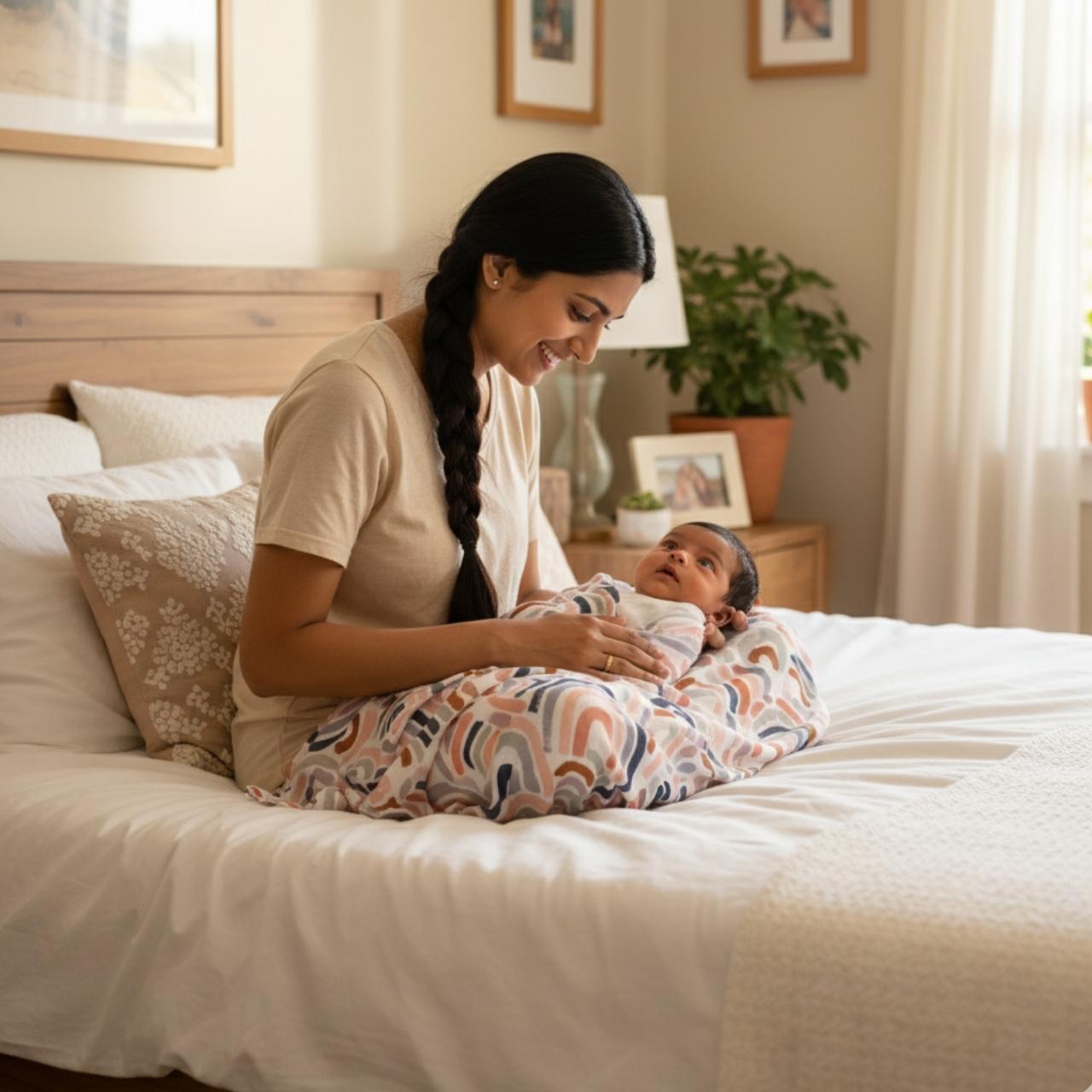 SWADDLES | ORGANIC MUSLIN | 120*100| XL | CANYON RAINBOW