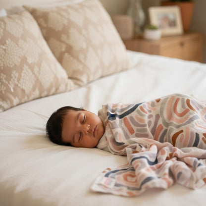 SWADDLES | ORGANIC MUSLIN | 120*100| XL | CANYON RAINBOW