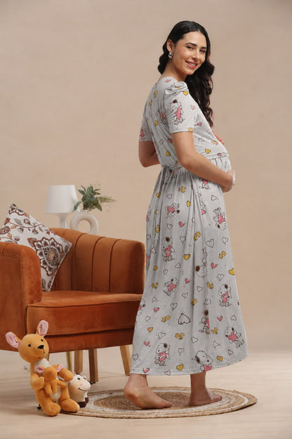 ZIPLESS MATERNITY WEAR | KNITTED COTTON | CLOUD SOFT | SNOOPY