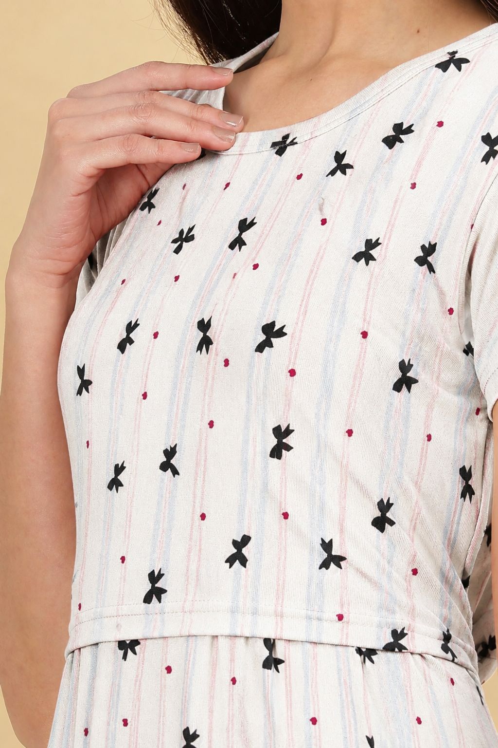 ZIPLESS MATERNITY WEAR | KNITTED COTTON | CLOUD SOFT | LACEY