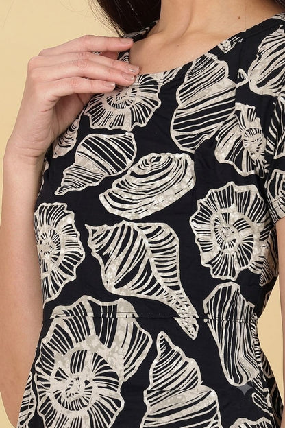 ZIPLESS MATERNITY WEAR | KNITTED COTTON | CLOUD SOFT | NOIR
