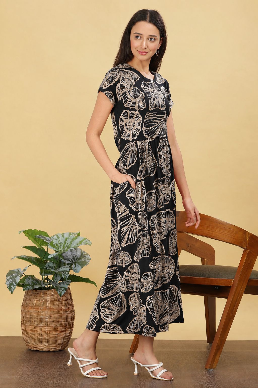 ZIPLESS MATERNITY WEAR | KNITTED COTTON | CLOUD SOFT | NOIR