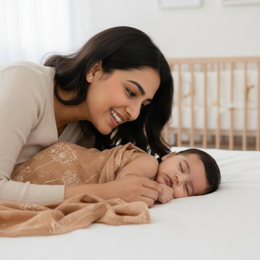 SWADDLES | ORGANIC MUSLIN | 120*100| XL | DAINTY DRIFT