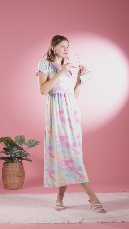 ZIPLESS MATERNITY WEAR SHORTSLEEVE - COTTON CANDY CHARM