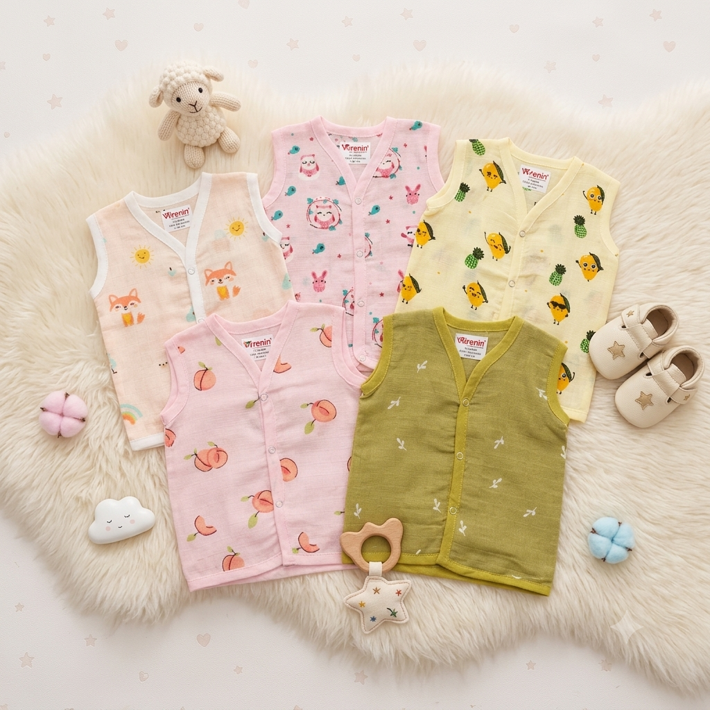 Cloud Dyed Jablas COMBO of 5 | Muslin (Random cute prints)| Azo free dyes